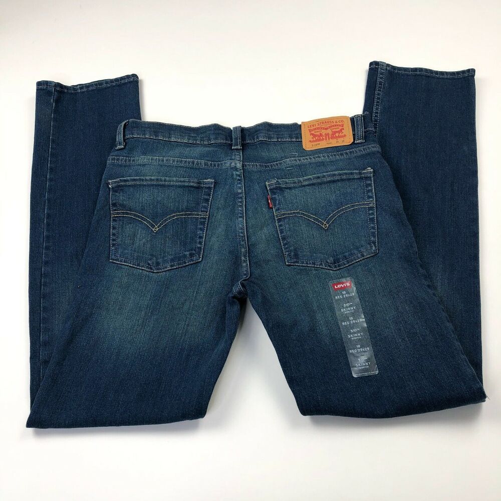 Levi's 510 Skinny 18 REG (Act 30W 28.5L) Children Boys Stretch Denim Jeans NWOT